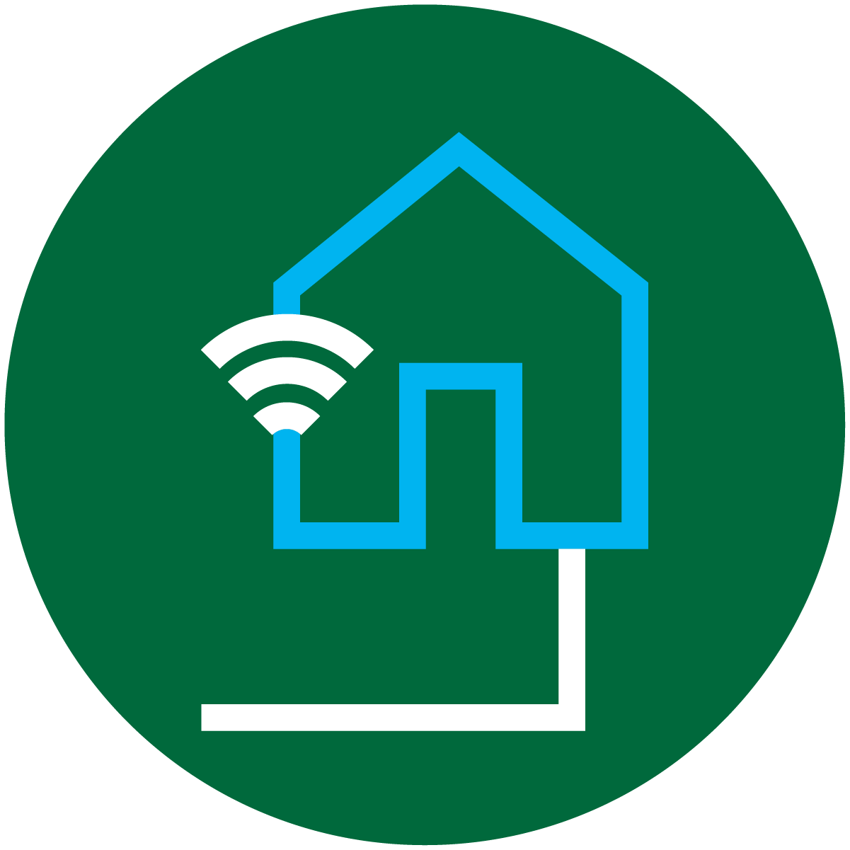 Abbildung: Glasfaser-Hausanschluss